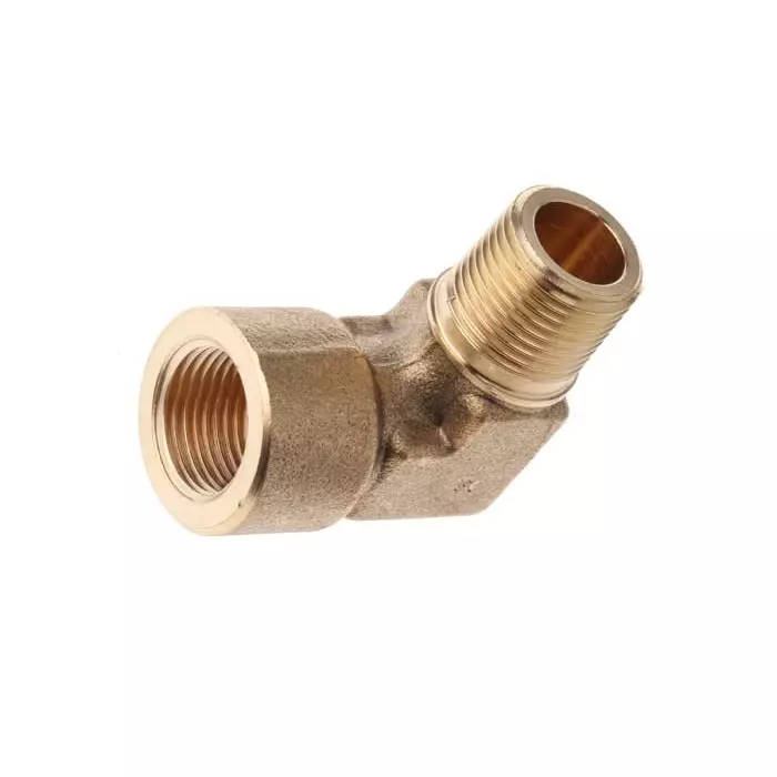 Legris Brass Pipe Fitting 90° Threaded Elbow Male R 3/8 inch to Female G 3/8in, 0144 17 17 (Pack of 5 Pcs)