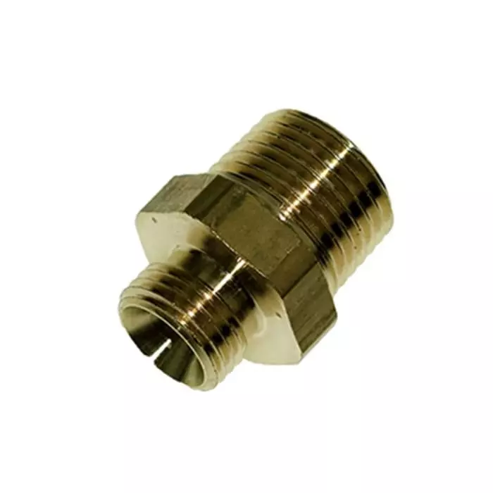 Legris Brass Pipe Fitting Straight Push Fit Compression Olive Male BSPT 1/4 inch to Male BSPT, EG6-1/4B (Pack of 20 Pcs)