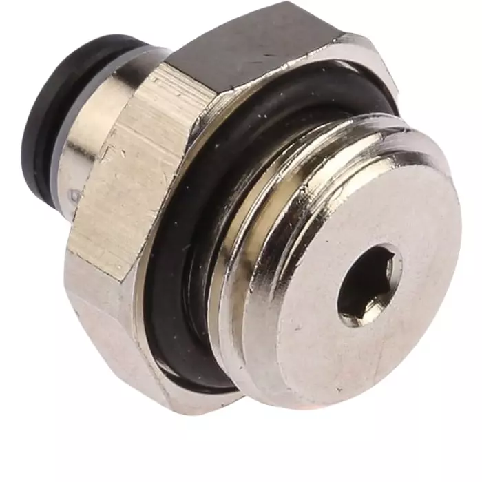 Legris LF3000 Series Straight Threaded Adaptor G 1/4 Male to Push In 4 mm Threaded-to-Tube Connection Style, 3101 04 13 (Pack of 5 Pcs)