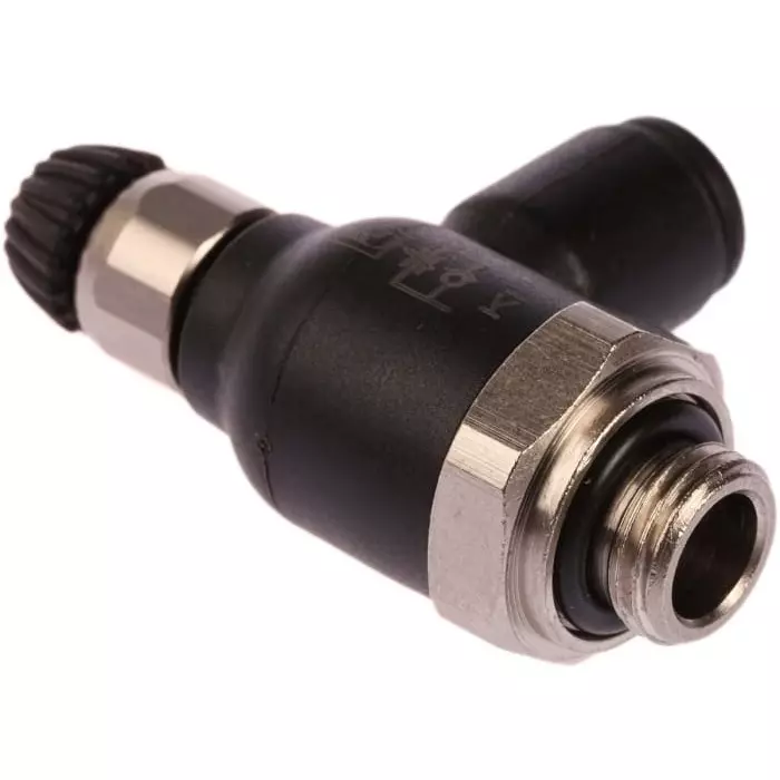 Legris 7060 Series Threaded Exhaust Regulator G 1/8 Male Inlet Port x 6 mm Tube Outlet Port, 7060 06 10