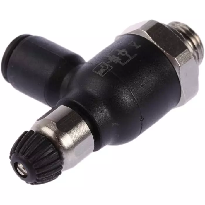 Legris 7060 Series Threaded Exhaust Regulator G 1/8 Male Inlet Port x 6 mm Tube Outlet Port, 7060 06 10