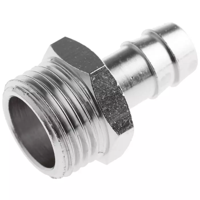 Legris LF3000 Series Straight Threaded Adaptor G 1/2 Male to Push In 10 mm Threaded-to-Tube Connection Style, 0931 10 21 (Pack of 5 Pcs)