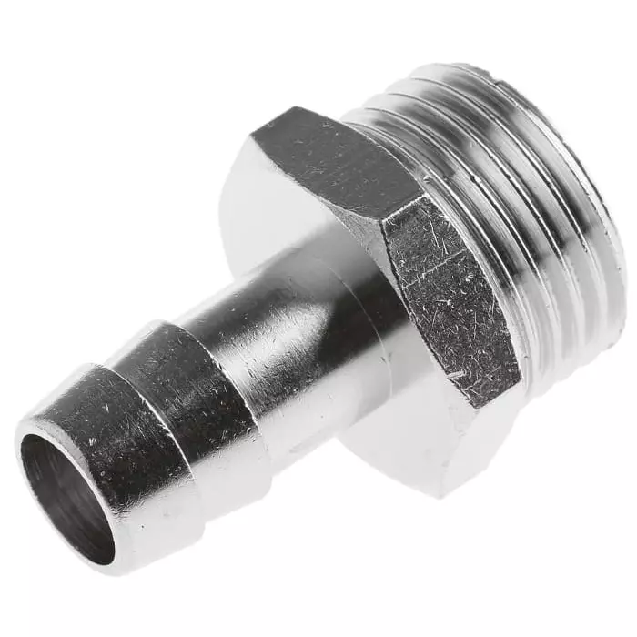 Legris LF3000 Series Straight Threaded Adaptor G 1/2 Male to Push In 10 mm Threaded-to-Tube Connection Style, 0931 10 21 (Pack of 5 Pcs)