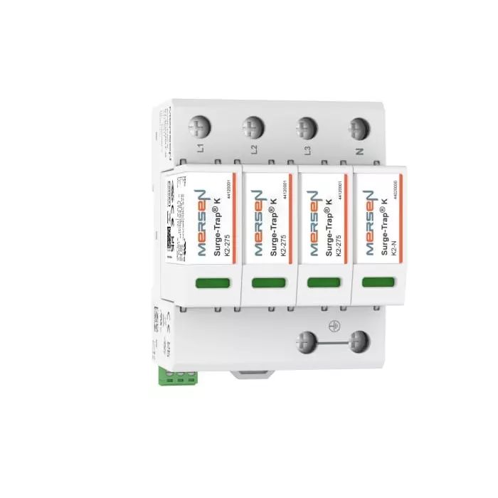 Mersen Surge Protector 50 kA 1800 V DIN Rail Mount, 44020401