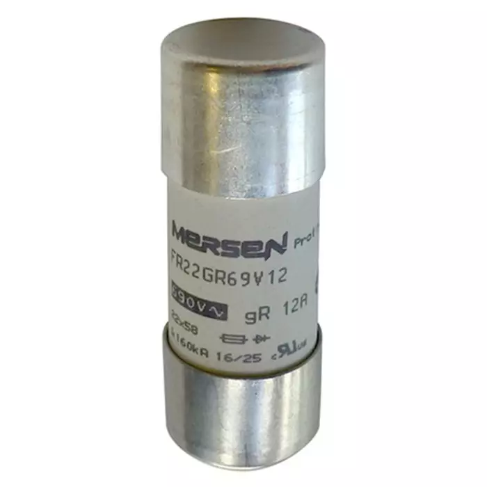 Mersen FF Ceramic Cartridge Fuse 80 A 500 V DC, 690 V AC & 700 V AC 22x58 mm, E1018559 - FR22GR69V80
