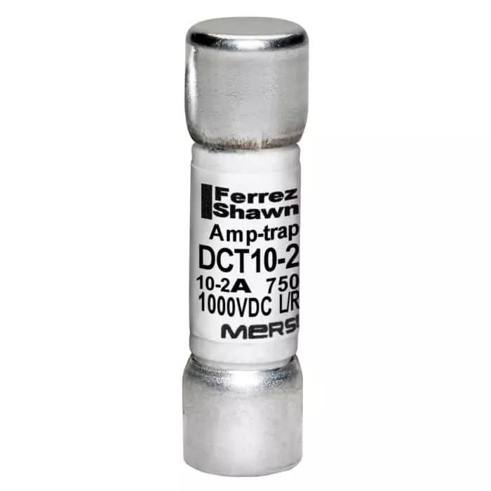 Mersen Melamine Cartridge Fuse 10 A 1 kV DC 10x38 mm, DCT10-2