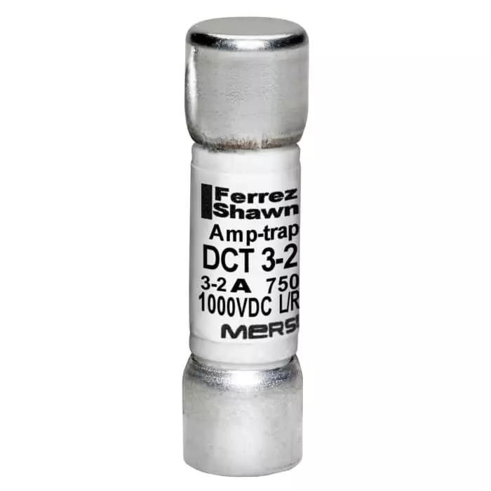 Mersen Melamine Cartridge Fuse 3 A 1 kV DC 10x38 mm, DCT3-2