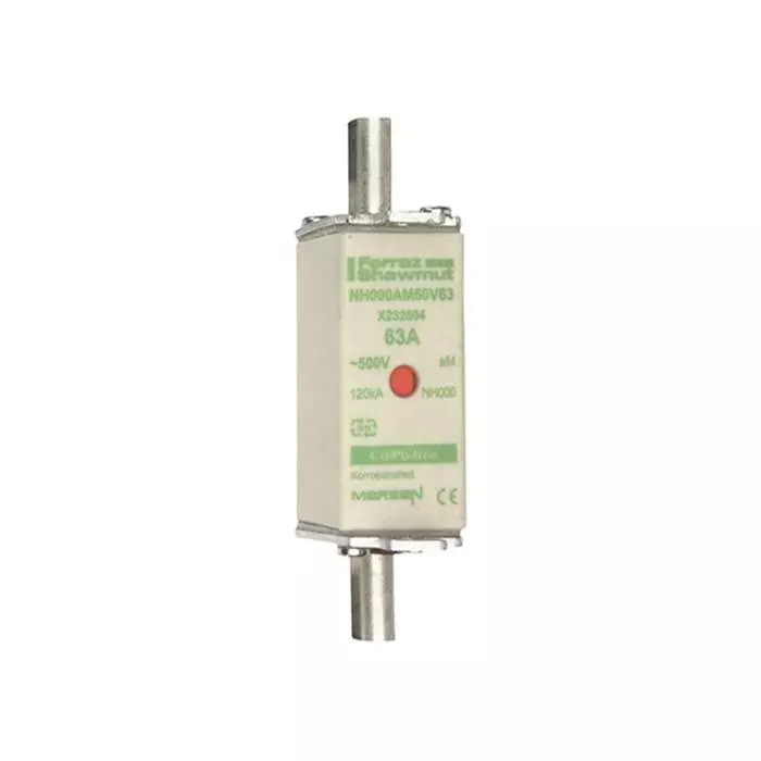Mersen NH Fuse 63 A 500 V AC NH000, NH000AM50V63