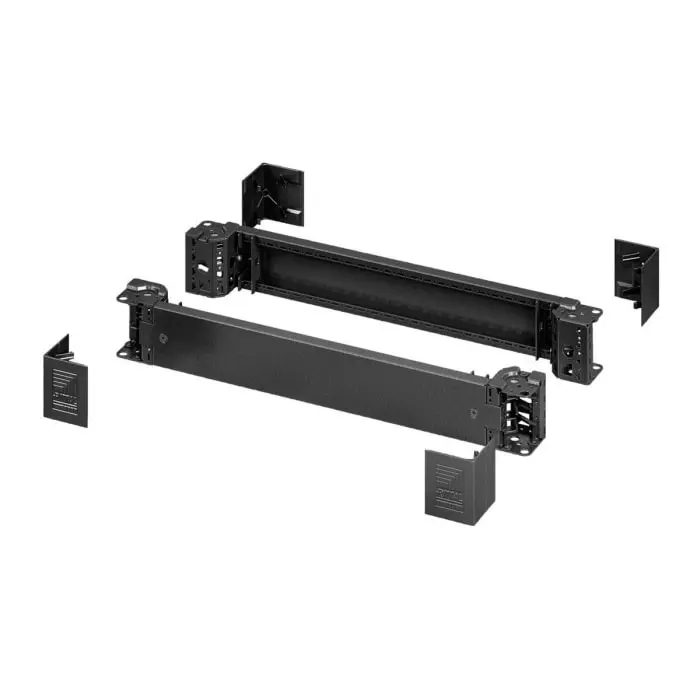 Rittal Black Steel Rack Panel 20HP, 8640007 (Pack of 2 Pcs)