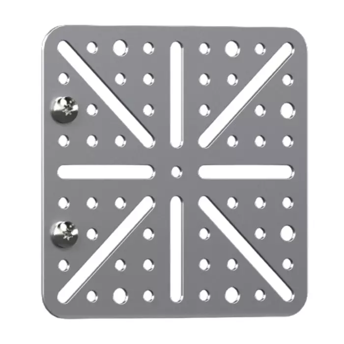 Rittal TS Series Sheet Steel Perforated Mounting Plate 141.5mm W for Use with AE Series AX SE TS VX, 8612400 (Pack of 4 Pcs)