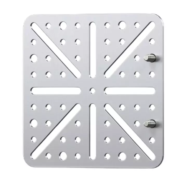 Rittal TS Series Sheet Steel Perforated Mounting Plate 141.5mm W for Use with AE Series AX SE TS VX, 8612400 (Pack of 4 Pcs)