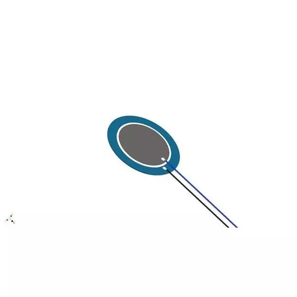 PUI AUDIO Benders Piezoelectric Flush Mount Round Shape 500 Ω Impedance, AB2065B-LW100-R