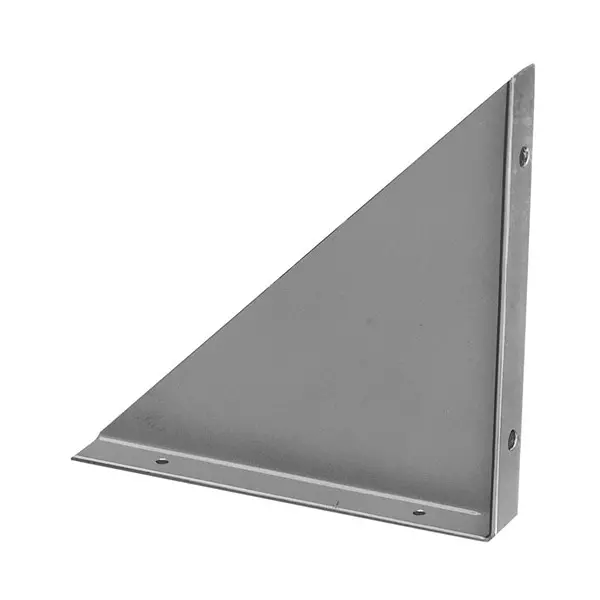 BUD INDUSTRIES Triangular Mounting Bracket Steel Black 177.80 mm (7 Inch) Length, MB-1267