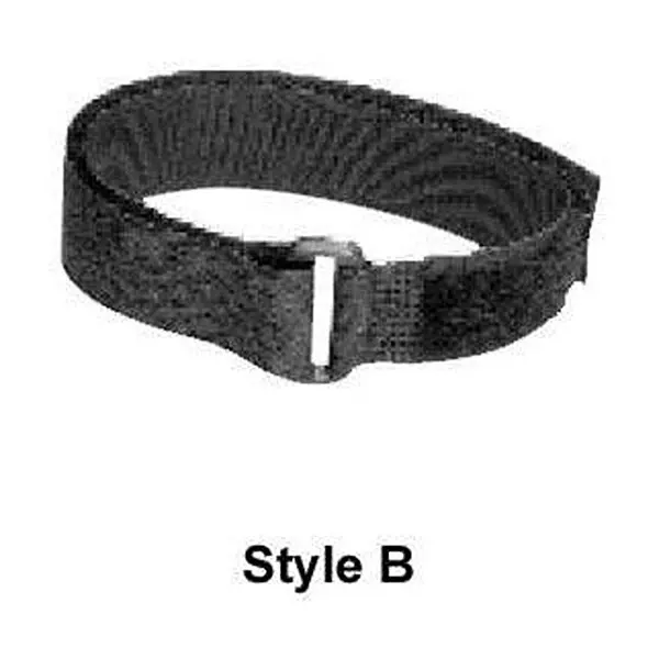 BUD INDUSTRIES Cable Management Strap Velcro Black 203.20 mm (8 Inch) Length, CMS-2208-B