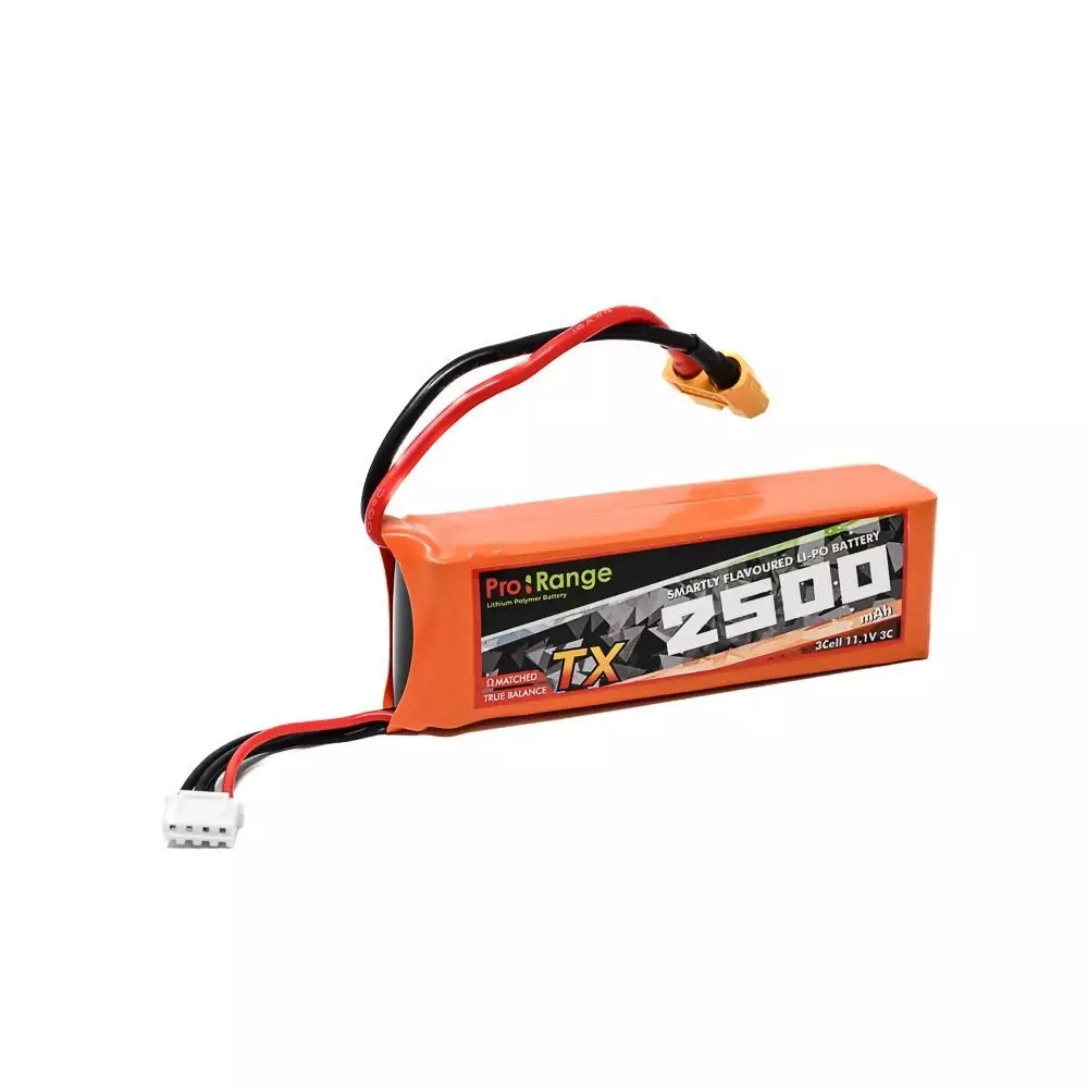 Pro-Range 11.1V 2500 mAh 3C 3S (TX) Lithium Polymer Battery Pack