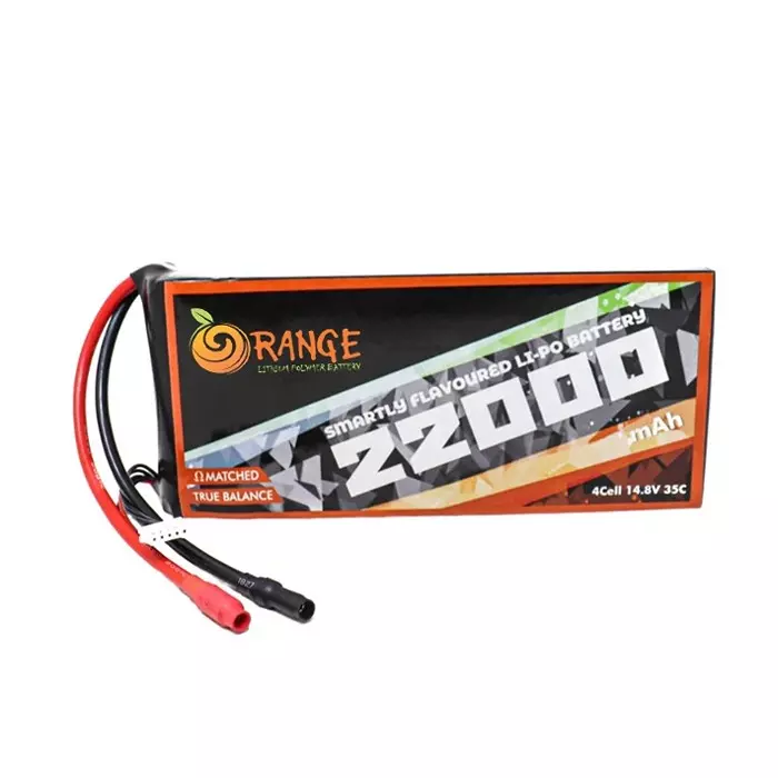 Orange 14.8V 22000 mAh 35C 4S Lithium Polymer Battery Pack