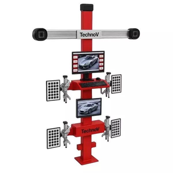 TechnoV 3D Wheel Alignment Operating Temperature 230V AC 3D Imaging with Dual-Camera Vision System 50/60 Hz, TS3DWA6
