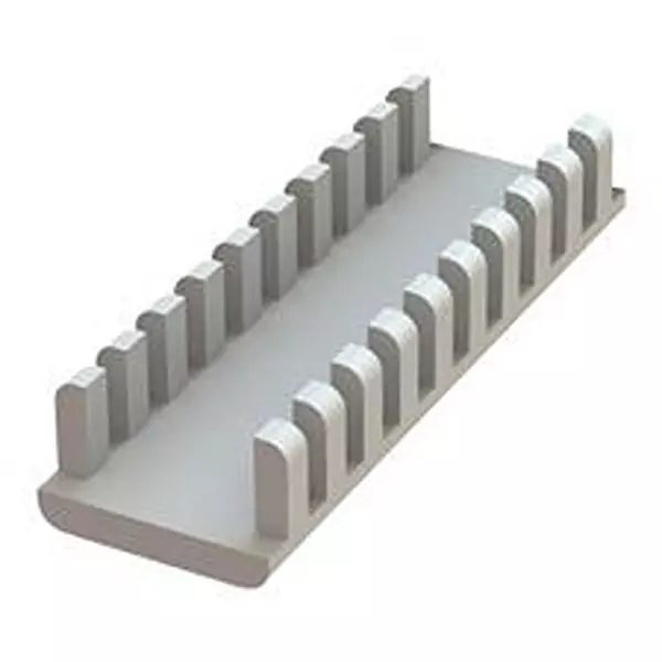 ESSENTRA COMPONENTS Cable Grommet, Slot Edge, Nat, Nyl 6.6, Mgs-2-01