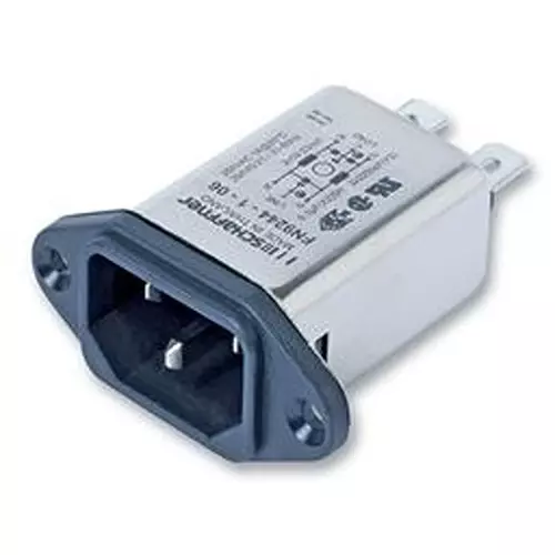 SCHAFFNER - TE CONNECTIVITY Iec Inlet, Fn9244,Bleed Resistor,10A, Fn9244R-10-06