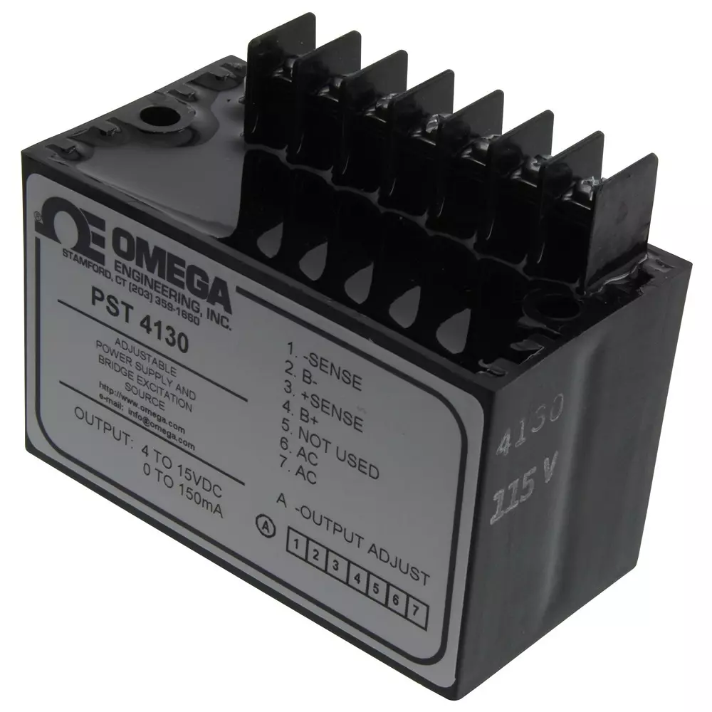 OMEGA Regulated Power Supply, 4 To 15Vdc/0.15A, Pst-4130