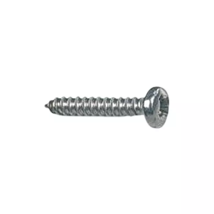 TR FASTENINGS Screw, Pozi Pan, Steel, Bzp, #6X1/4, N60.250 Prstabz100- (Pack of 100)