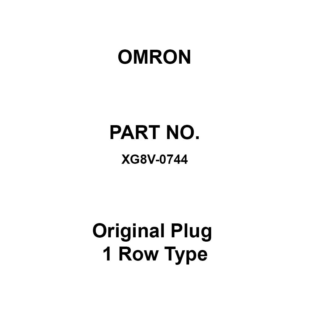 Omron Original Plug 1 Row Type AC 300 V Rated Voltage, XG8V-0744