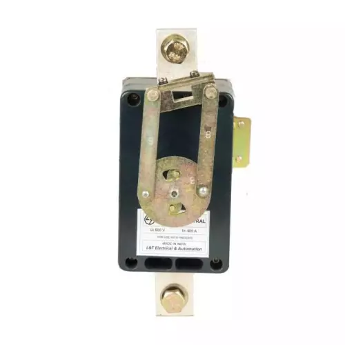 L&T (Lauritz Knudsen) Switched Neutral Kit Black, Golden Color Metal, Plastic Body for FN 100 / 125 / 160, SK95233