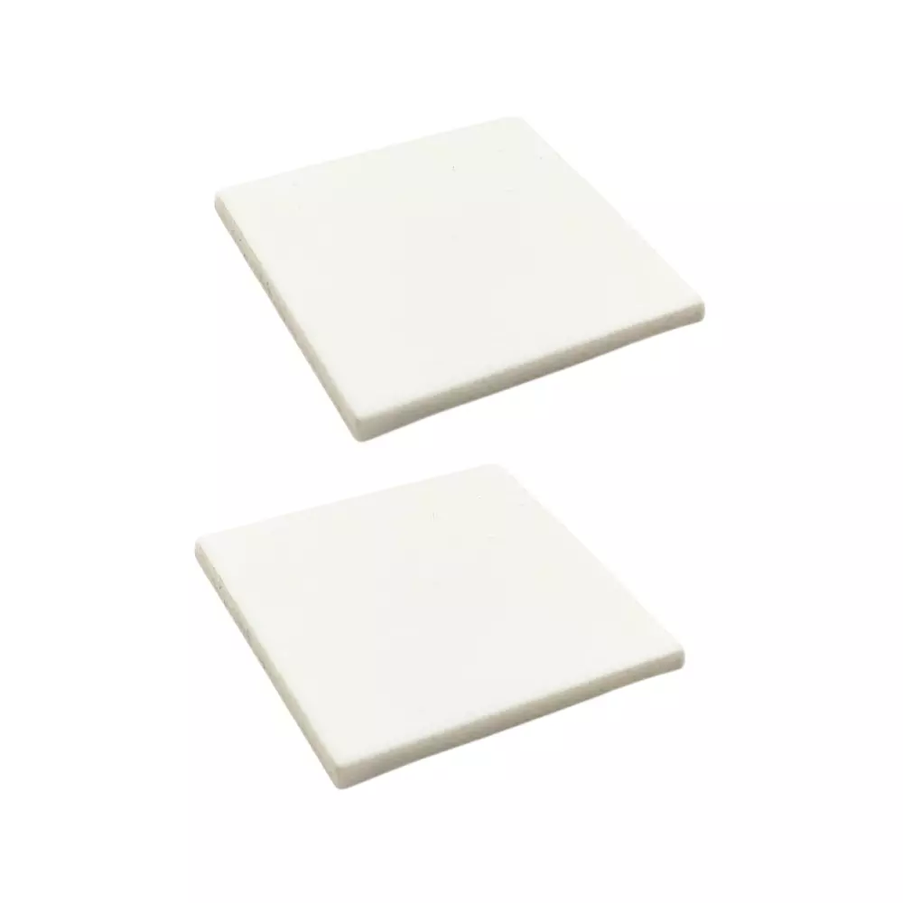 Invento Acrylic Sheet Square White 50x50 mm (2x2 inch) Size 5 mm Thickness, ISC 3067-1 (Pack of 2 Pcs)