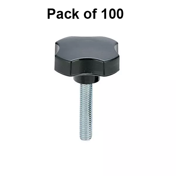 pecox-screw-knob-polyamide-head-with-mst-m6-bolt-size-32-mm-diameter-zinc-plated-hexagonal-type-psk632-pack-of-100