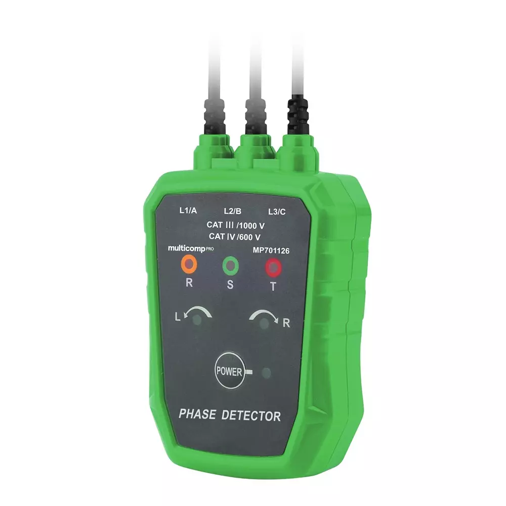 MULTICOMP PRO Phase Detector 70 V to 1 kV Voltage Measuring Range AC 45 Hz 66 Test Frequency, MP701126
