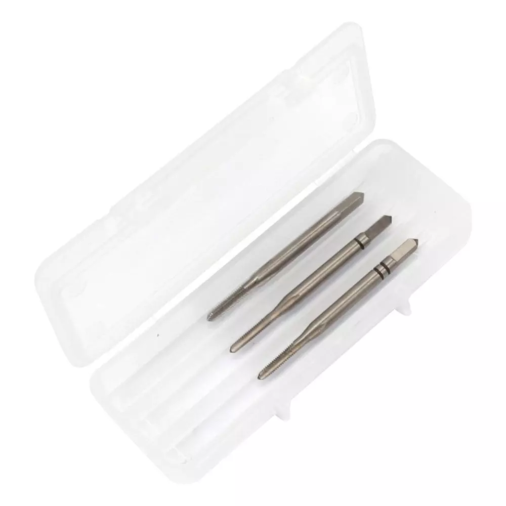 MULTICOMP PRO Tap Set 3 Pcs of Size M2x0.4 mm 6-8 Thread Chamfer, 4-5 2-3 Cutting Taps Kit Contents, MP-M204 (Pack of 3)