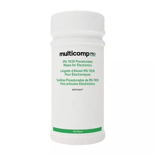 MULTICOMP PRO Alcohol Wipes Isopropyl Wipe Material, MP015877