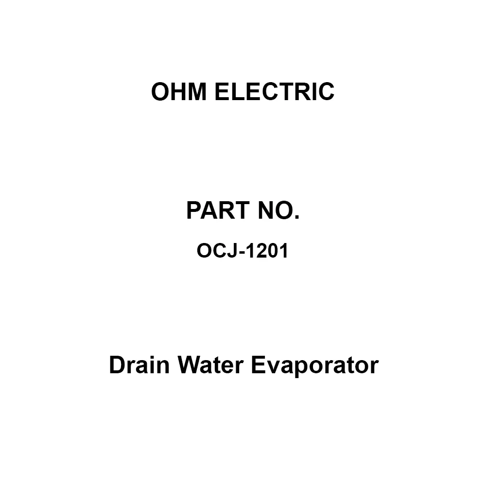 OHM ELECTRIC Drain Water Evaporator Single-phase AC200 (50 / 60 Hz) V Voltage 900 W Power, OCJ-1201