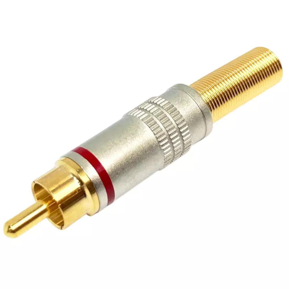 Kyoritsu Electronics RCA Plug Red, WTN-19-6169G-RD
