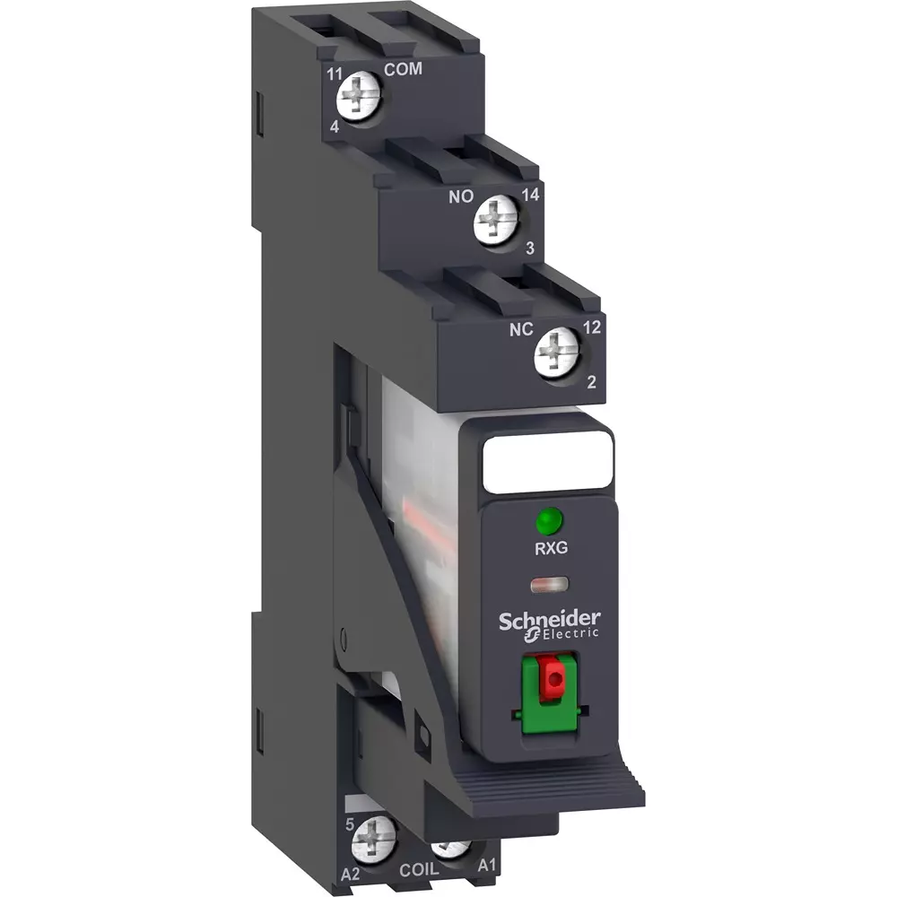 Schneider Electric Harmony Electromagnetic Relay [Test button] Yes, [Release lever] Yes Spec, RXG12P7PV