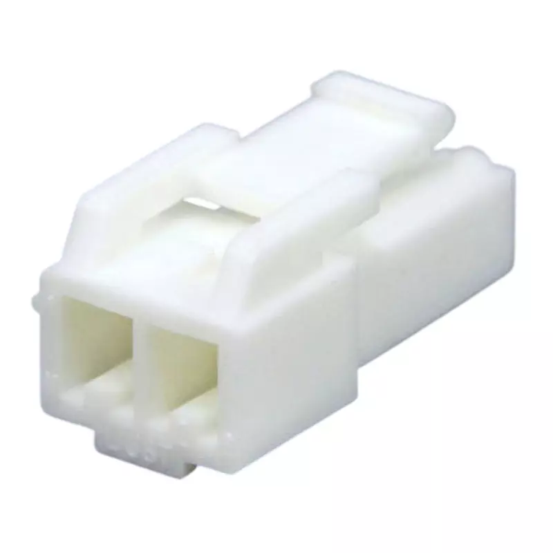 JST (JAPAN SOLDERLESS TERMINALS) Housing Plug (Maximum) 7 Current 2 Pole Nylon 66 (UL94 V-0) Material, HLP-02V (Pack of 100)