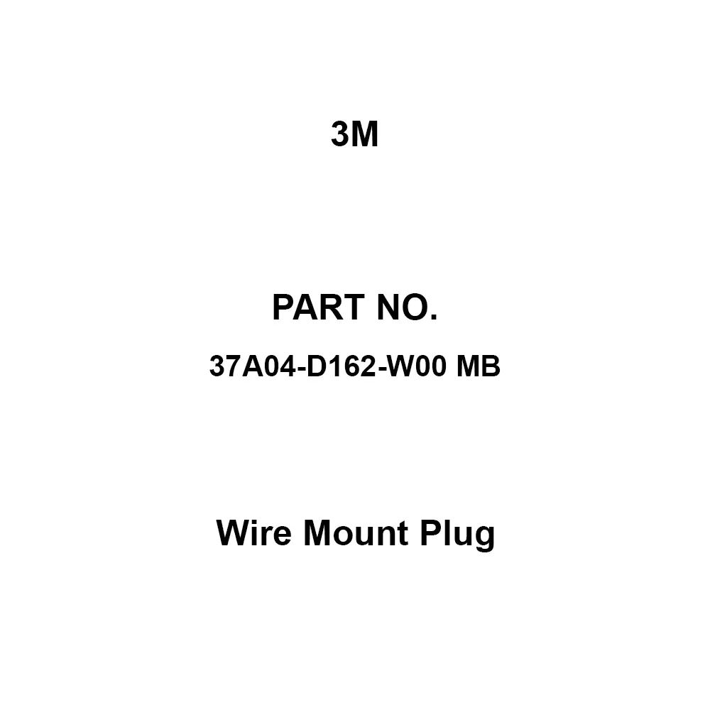 3M Wire Mount Plug 4 Pole, 37A04-D162-W00 MB