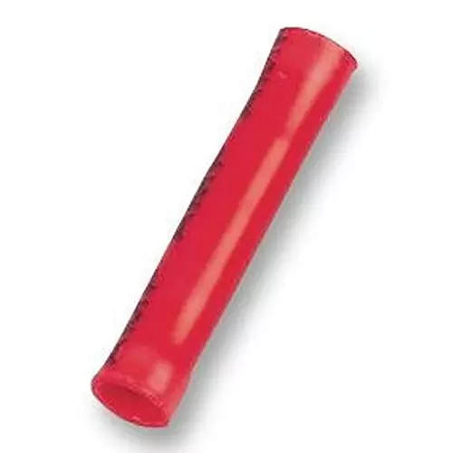 MULTICOMP PRO Butt Splices CRIMP TERMINAL, BUTT, RED, PK100, BV1 (Pack of 100)