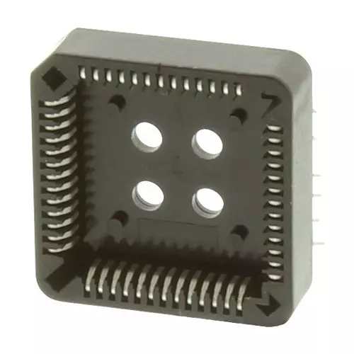 3M PLCC SOCKET, 52POS, 4ROW, TH, 8452-11B1-RK-TP