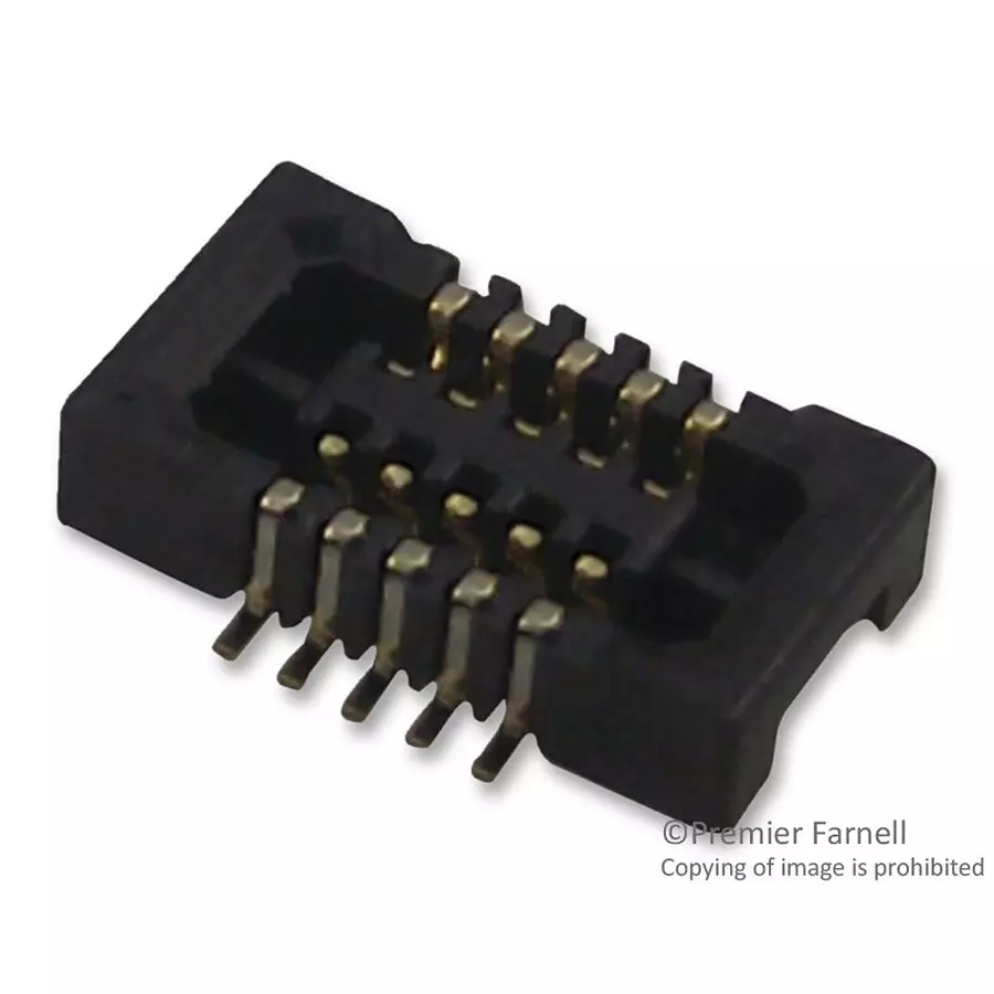 HIROSE(HRS) CONNECTOR, RCPT, 10POS, 2ROW, 0.4MM, DF37NC-10DS-0.4V(51) (Pack of 10 Pcs)