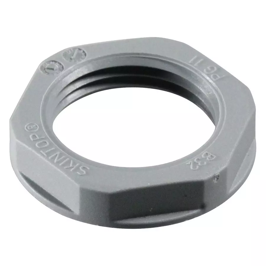 Lapp LOCKNUT, PA, PG11, GREY, SKINTOP, 53019020 (Pack of 10 Pcs)