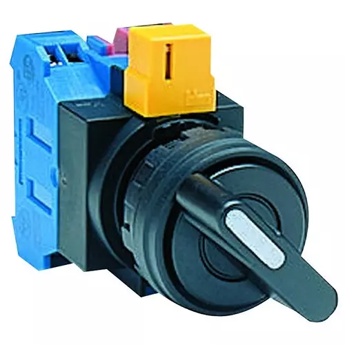 IDEC SWITCH, SELECTOR, DPST-2NO, 10A, 600V, HW4S-3TF20
