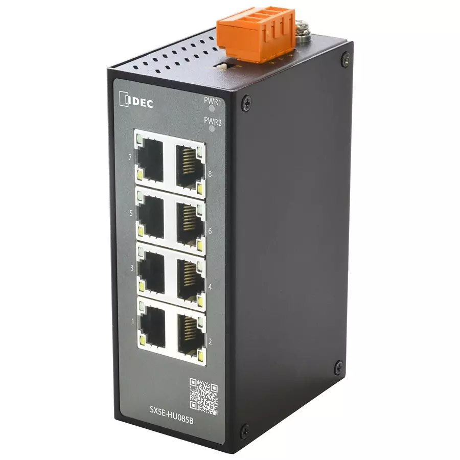 IDEC ETHERNET MODULE, INDUSTRIAL, 8PORT, RJ45, SX5E-HU085B