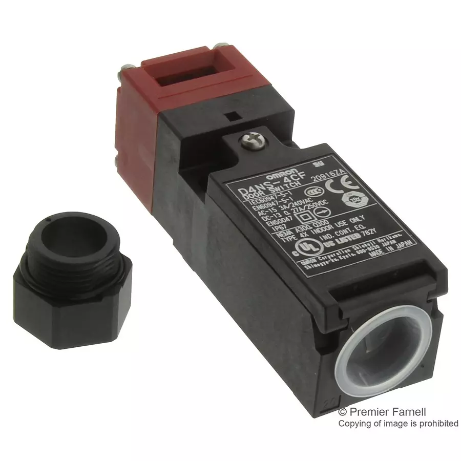OMRON INDUSTRIAL AUTOMATION SWITCH, DPST-NC/SPST-NO, SCREW, D4NS-4CF-NPT