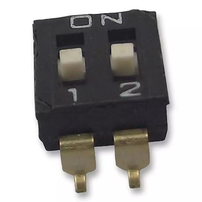 OMRON ELECTRONIC COMPONENTS SWITCH, DIP, RAISED ACTUATOR, 2 WAY, A6S2104H