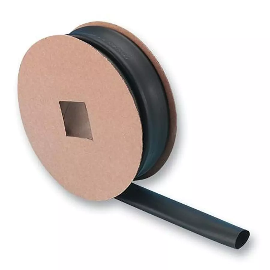 RAYCHEM - TE CONNECTIVITY HEAT SHRINK, 4.8MM, BLACK, 10M, DR-25-3/16-0-FAR-10M