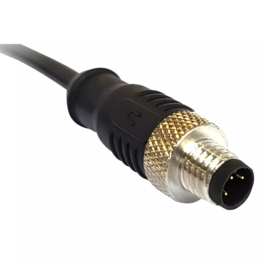 BULGIN LIMITED SENSOR CORD, 4P M12 PLUG-FREE END, 1M, PXPPVC12FIM04DCL010PVC