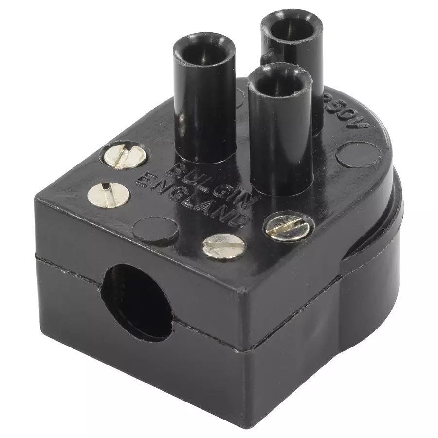 BULGIN LIMITED PLUG, SHROUDED, 3WAY, RIGHT ANGLE, SA2403