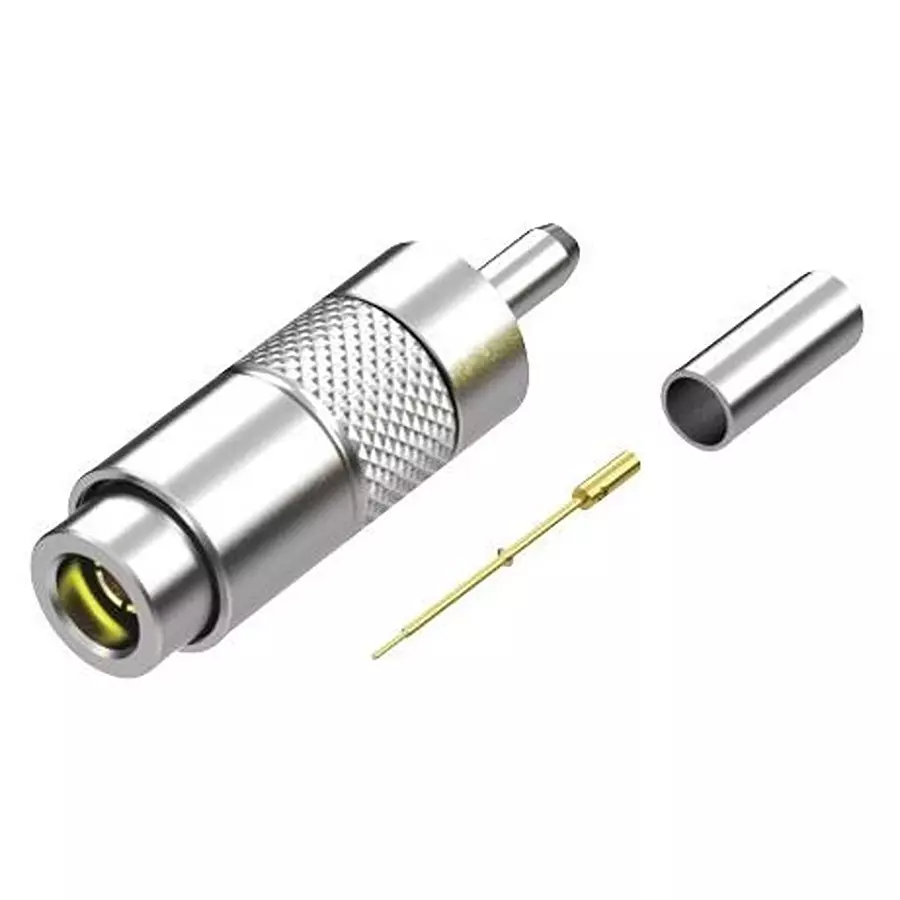 SAMTEC RF COAXIAL, 1.0/2.3 DIN, STR JACK, 75OHM, DIN7A-PP-C-GF-ST-CA3