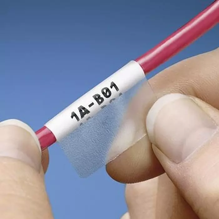 PANDUIT Adhesive Wire Markers WIRE MARKER, VINYL, 12.7MM X 31.8MM, WHT, S050X125VATY. (Pack of 5000)
